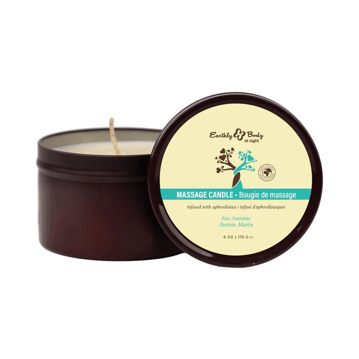 Earthly Body at Night Aphrodisiac Collection Candle Sea Jasmine 6 oz.