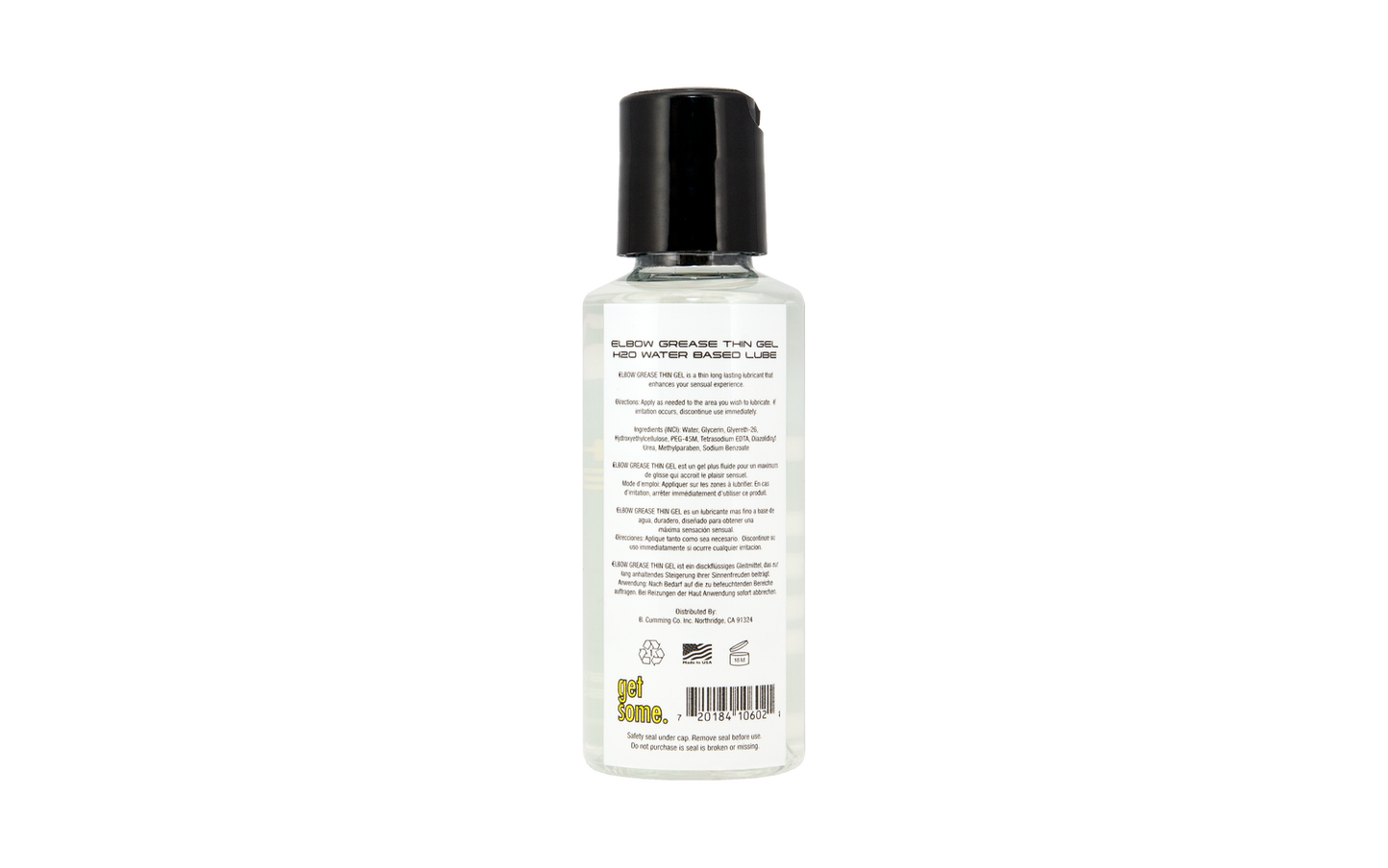 Elbow Grease H2O Thin Gel Lubricant (2.5oz)