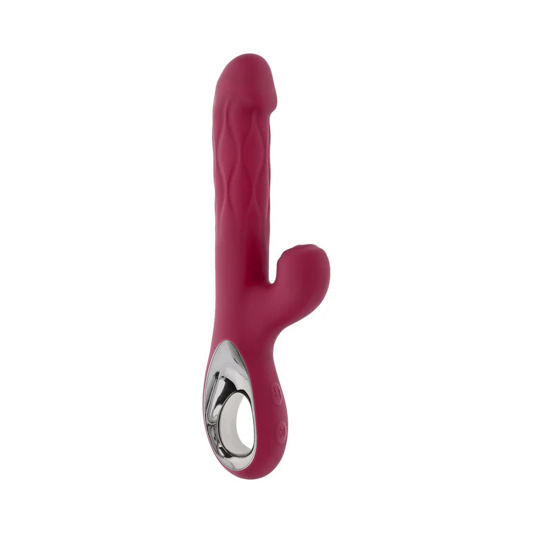 Evolved Bursting With Pleasure Expanding Dual Vibrator Burgundy