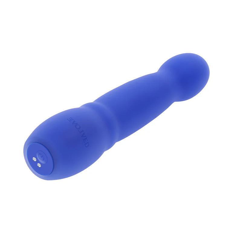 Evolved Disco Diva Blue Light-Up Silicone Vibrator