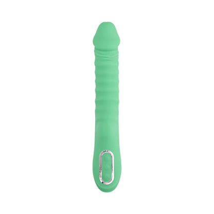 Evolved Full Throttle Rechargeable Warming Vibrator Silicone Mint Green