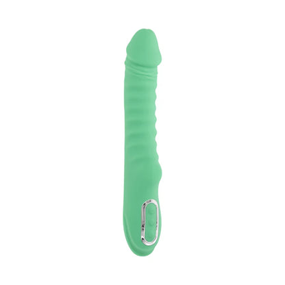 Evolved Full Throttle Rechargeable Warming Vibrator Silicone Mint Green