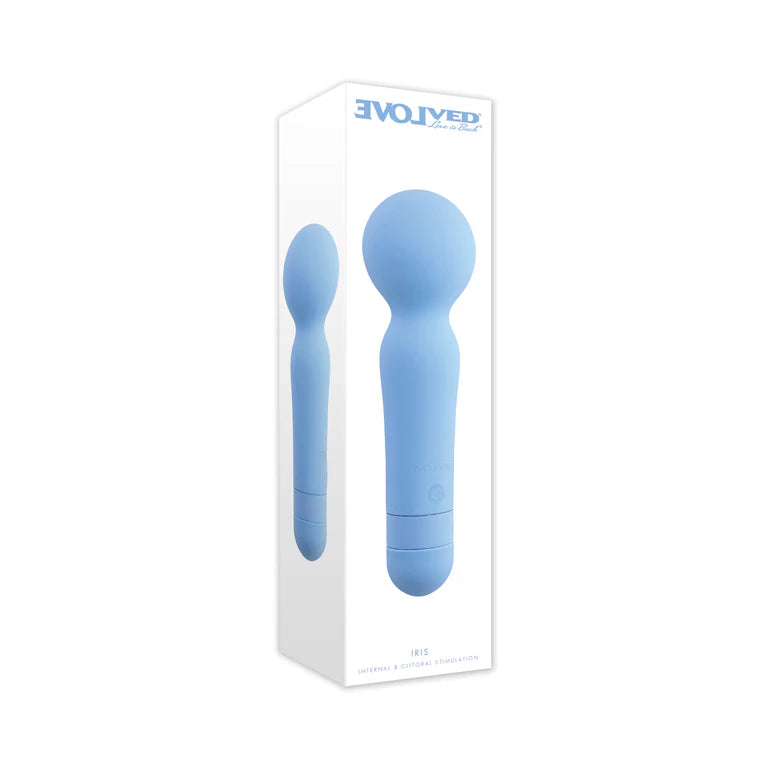 Evolved Iris Sky Silicone Pleasure Wand by Evolved