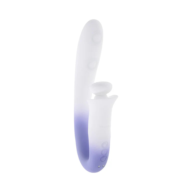 Evolved Spring Loaded Lilac Dual Action Vibrator by Evolved