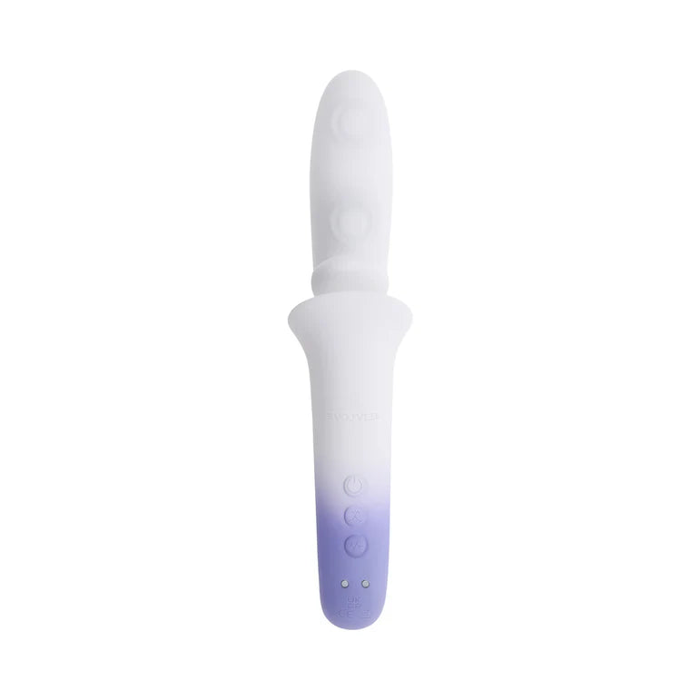 Evolved Spring Loaded Lilac Dual Action Vibrator by Evolved
