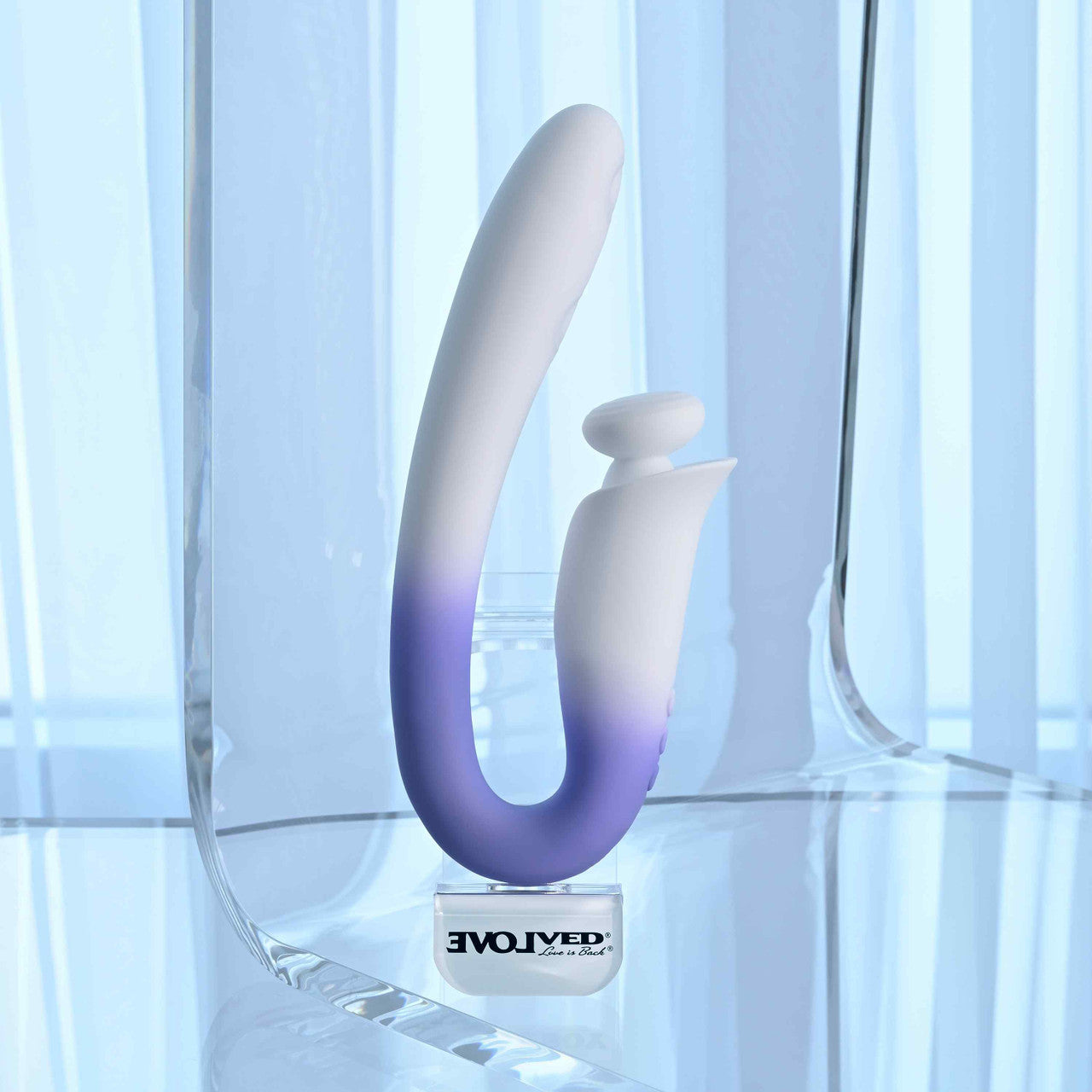Evolved Spring Loaded Lilac Dual Action Vibrator by Evolved