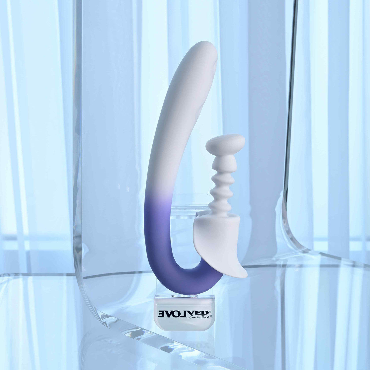 Evolved Spring Loaded Lilac Dual Action Vibrator by Evolved