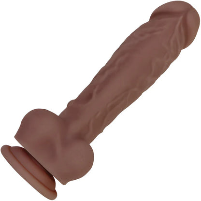 Evolved Big Shot Rechargeable Vibrating 8 in. Silicone Squirting Dildo Brown