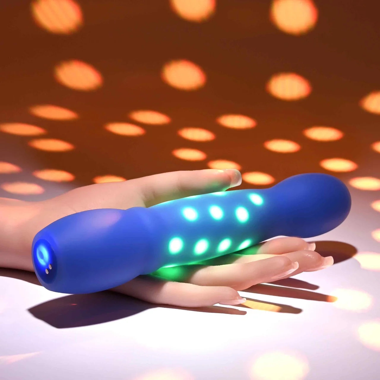 Evolved Disco Diva Blue Light-Up Silicone Vibrator