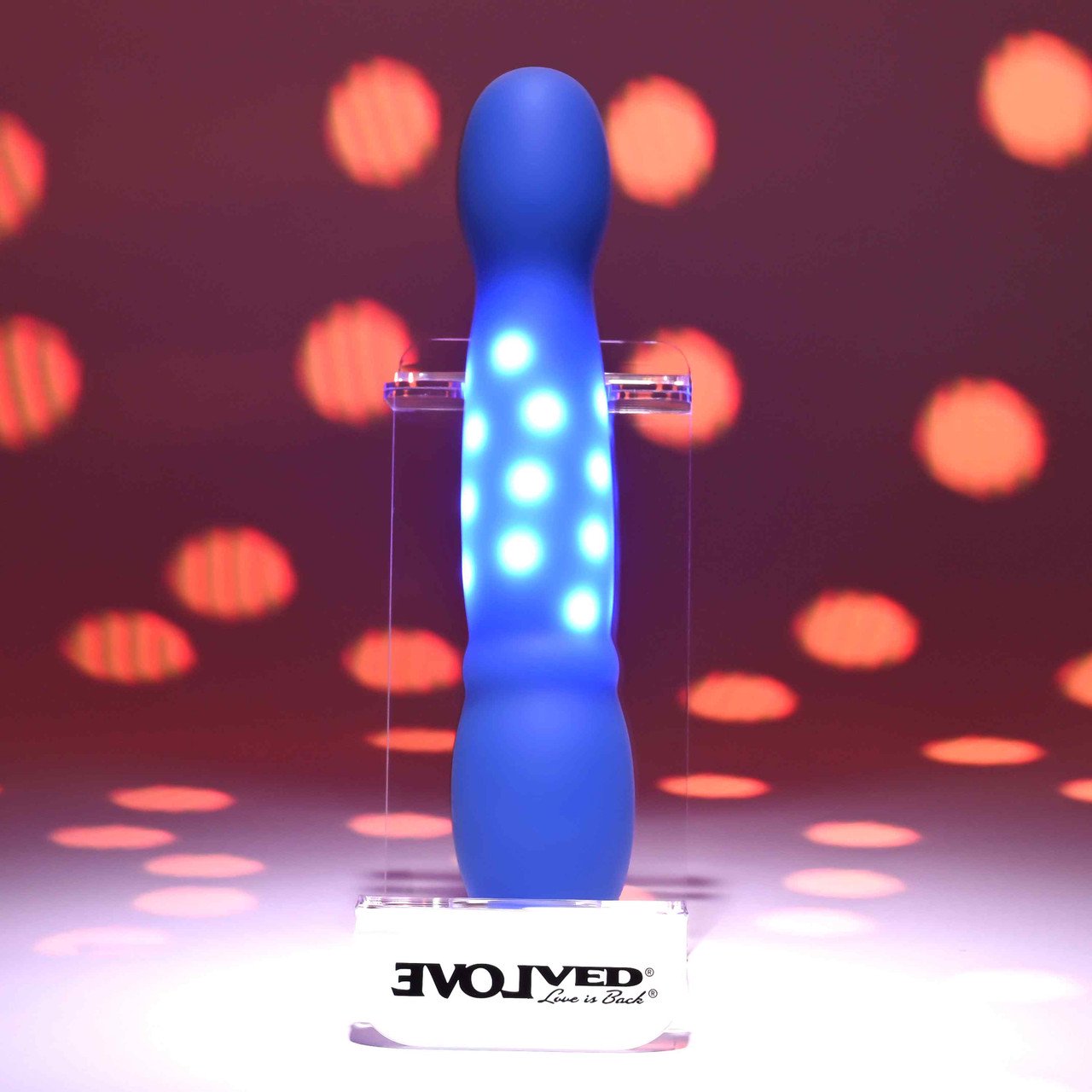 Evolved Disco Diva Blue Light-Up Silicone Vibrator