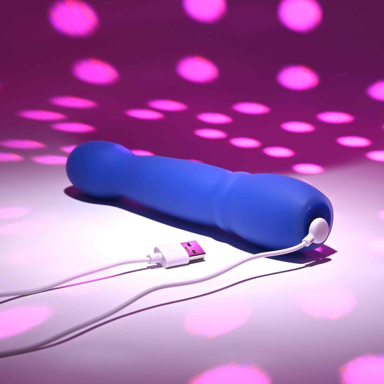Evolved Disco Diva Blue Light-Up Silicone Vibrator