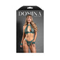 Fantasy Lingerie Domina Keyhole Bralette Set Pine Green L/XL