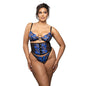 Fantasy Lingerie Radiance Sapphire Bra, Waspie with Busk Detail & G-String 3XL/4XL