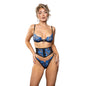 Fantasy Lingerie Radiance Sapphire Bra, Waspie with Busk Detail & G-String L/XL