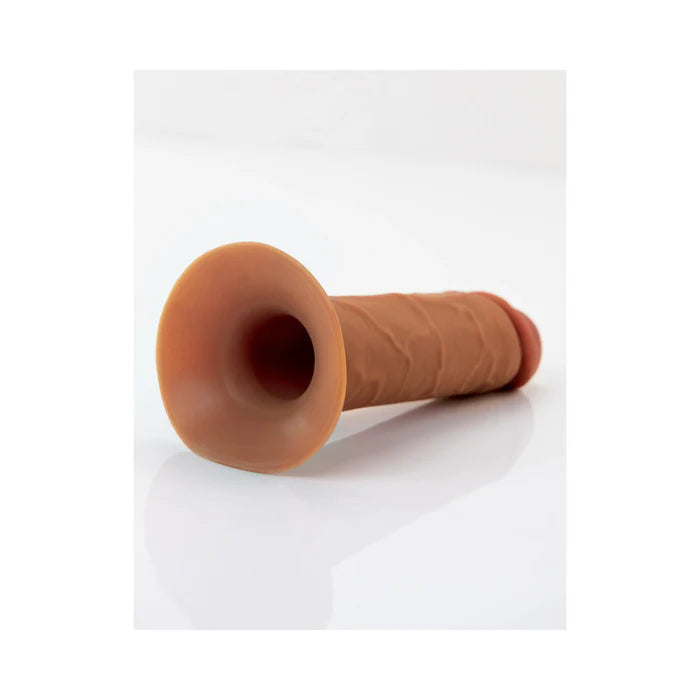 Fantasy X-Tensions Elite Silicone Hollow Strap-On Dual Density 5 in. Brown