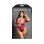 Fantasy Lingerie Domina One-Shoulder Crotchless Teddy Berry