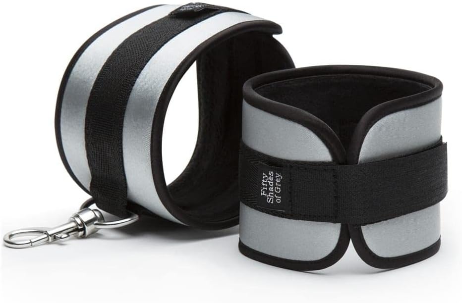 Fifty Shades of Grey Hard Limits 4-Piece Restraint Kit Black/Silver