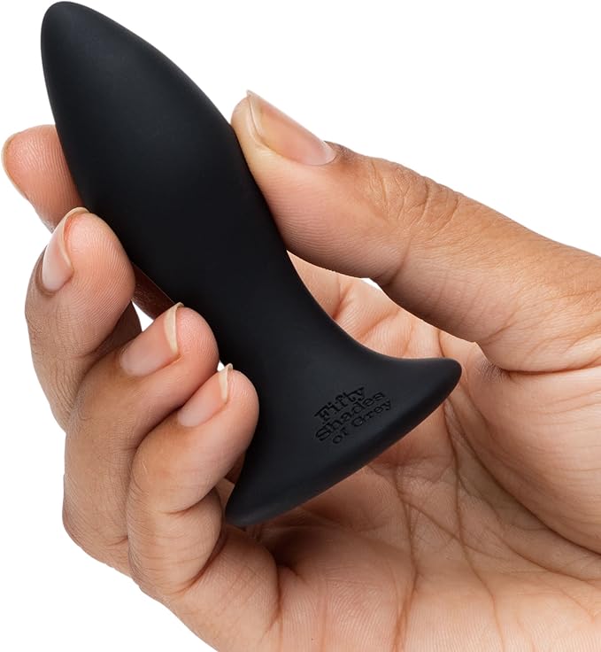 Fifty Shades of Grey Sensation Rechargeable Silicone Vibrating Butt Plug Black