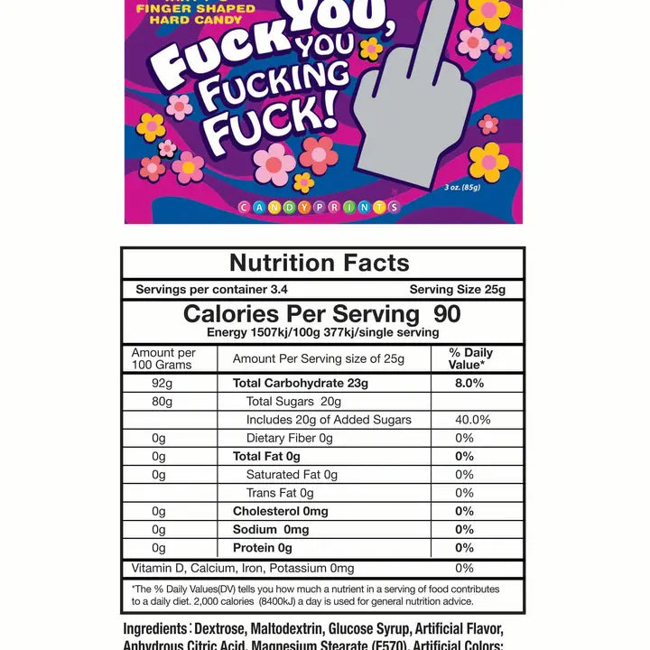 Fuck You You Fucking Fuck 3 oz. Bag