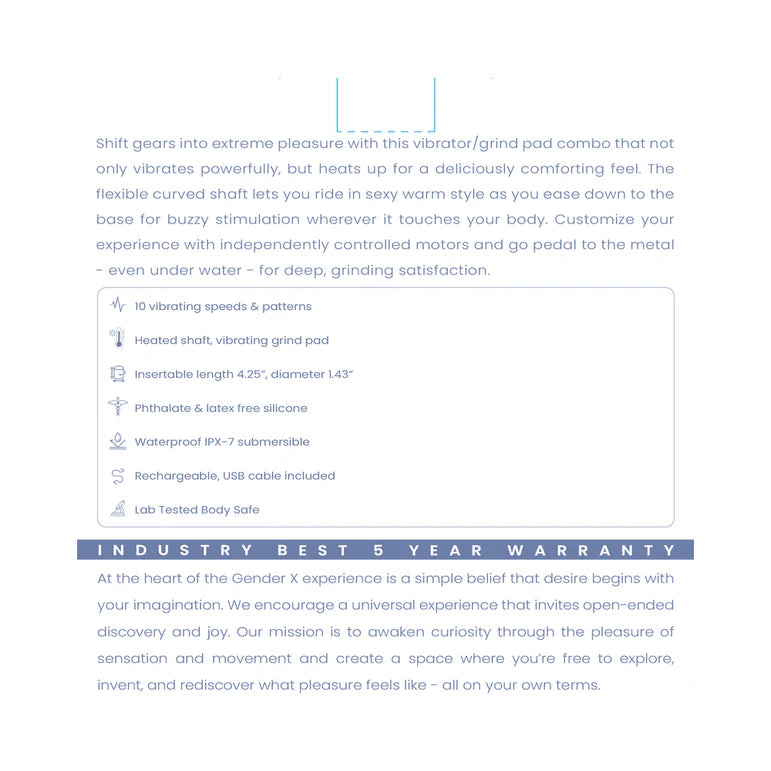 Gender X Shifting Gears Blue