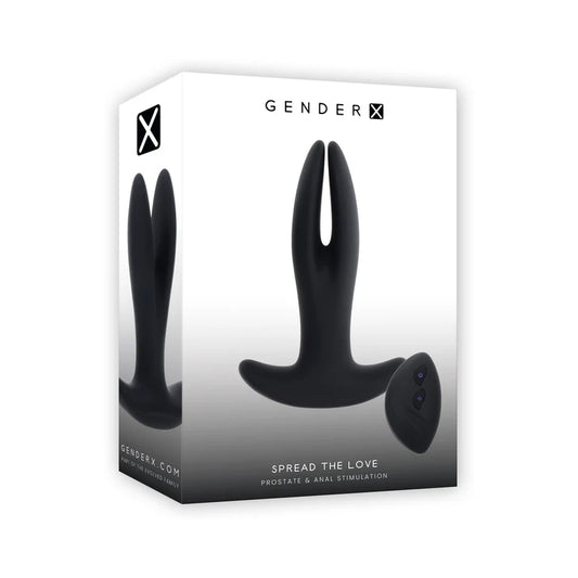 Gender X Spread The Love Dual Vibrating Anal Toy Black