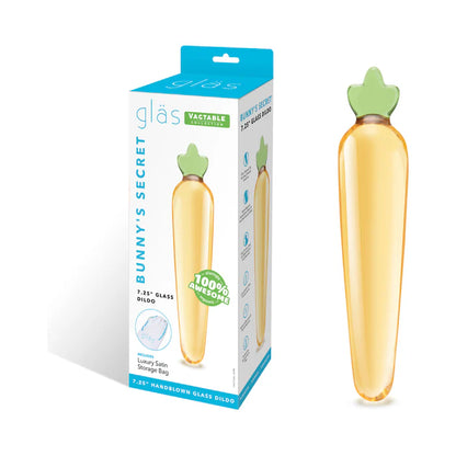 Glas Bunny's Secret 7.25 in. Glass Dildo: