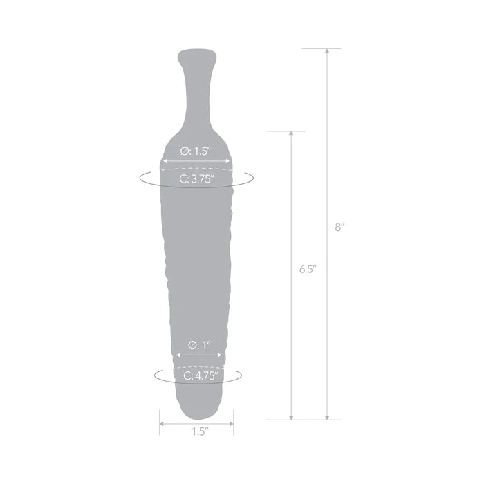 Glas Cornstar 8 in. Glass Dildo