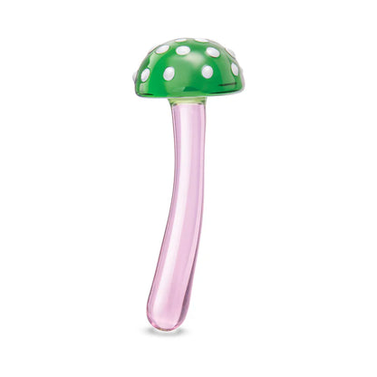 Glas Magic Mushroom Dildo 7.5 in. Glass Dildo
