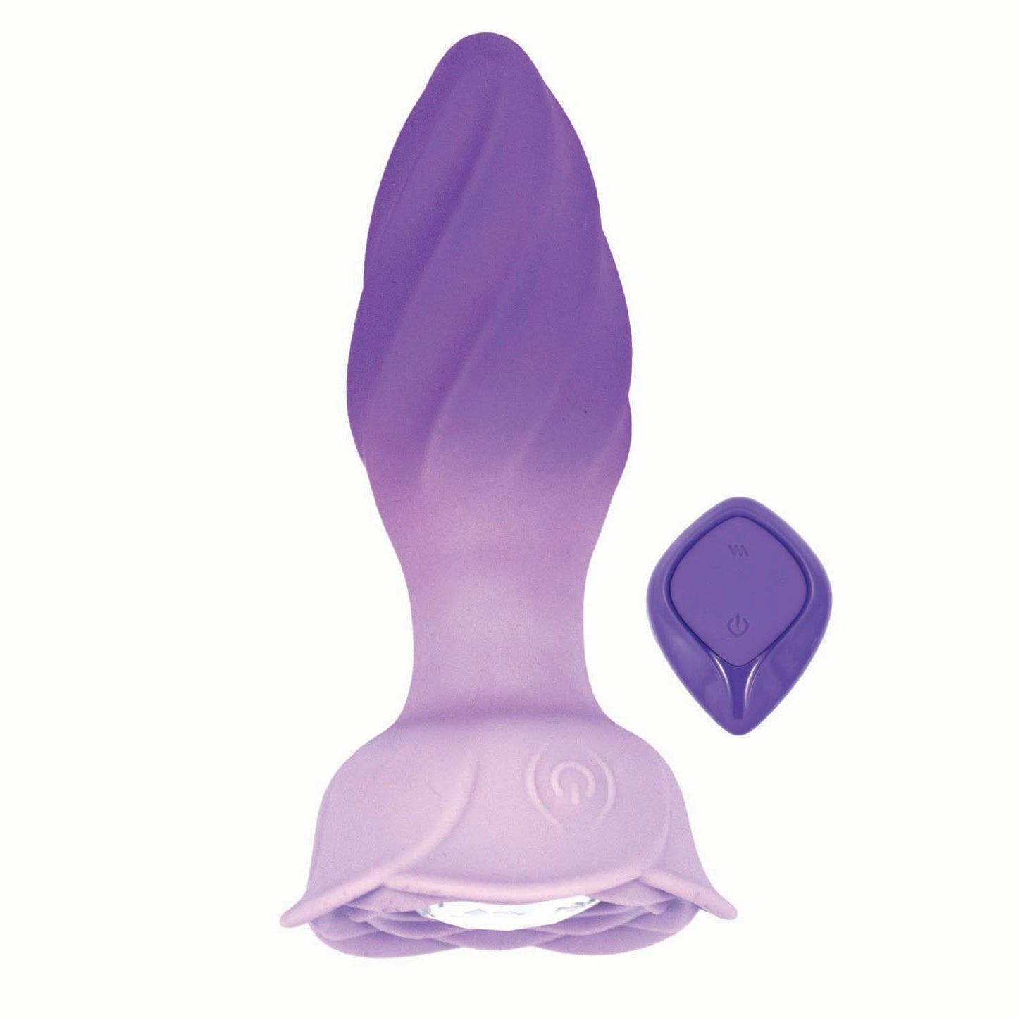 Goddess Remote Control Rotating Jewel Purple Plug