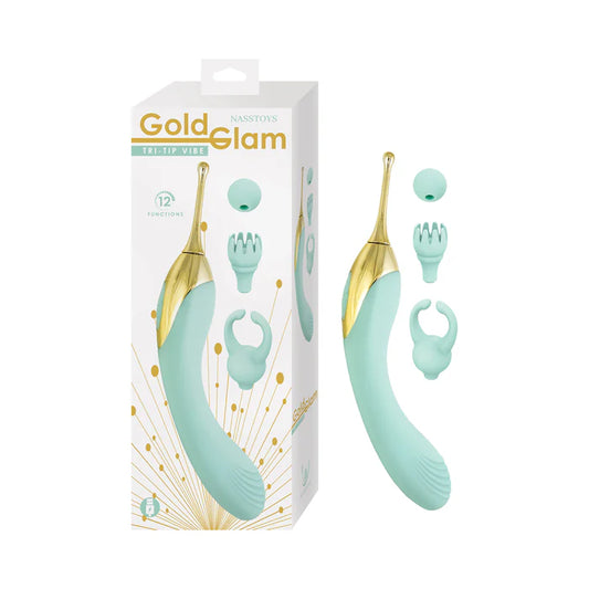 Gold Glam Tri-Tip Vibe Aqua