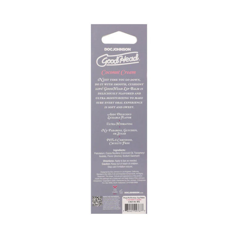GoodHead Pout Perfection Lip Balm Coconut Cream