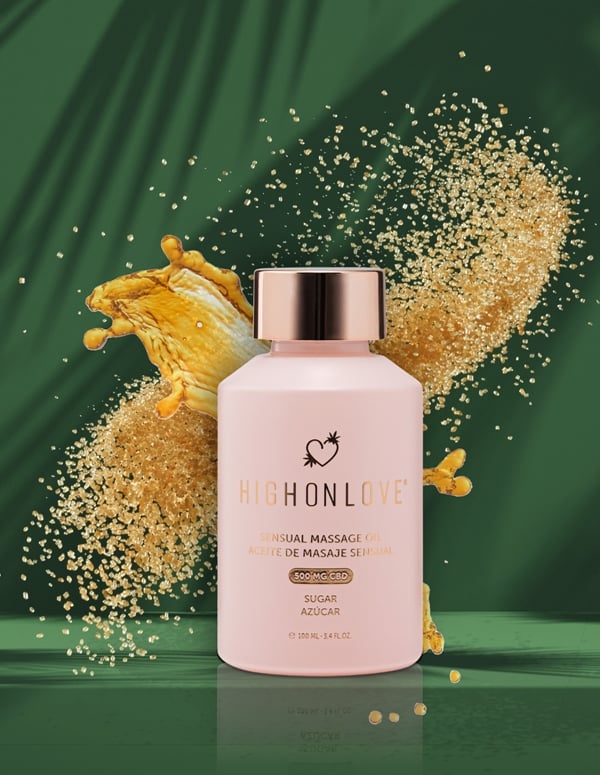HighOnLove CBD Sensual Massage Oil Sugar High