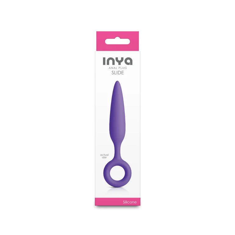 INYA Slide Purple Silicone Anal Plug by NS Novelties