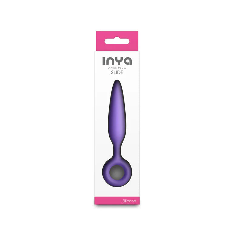 INYA Slide Purple Silicone Anal Plug by NS Novelties