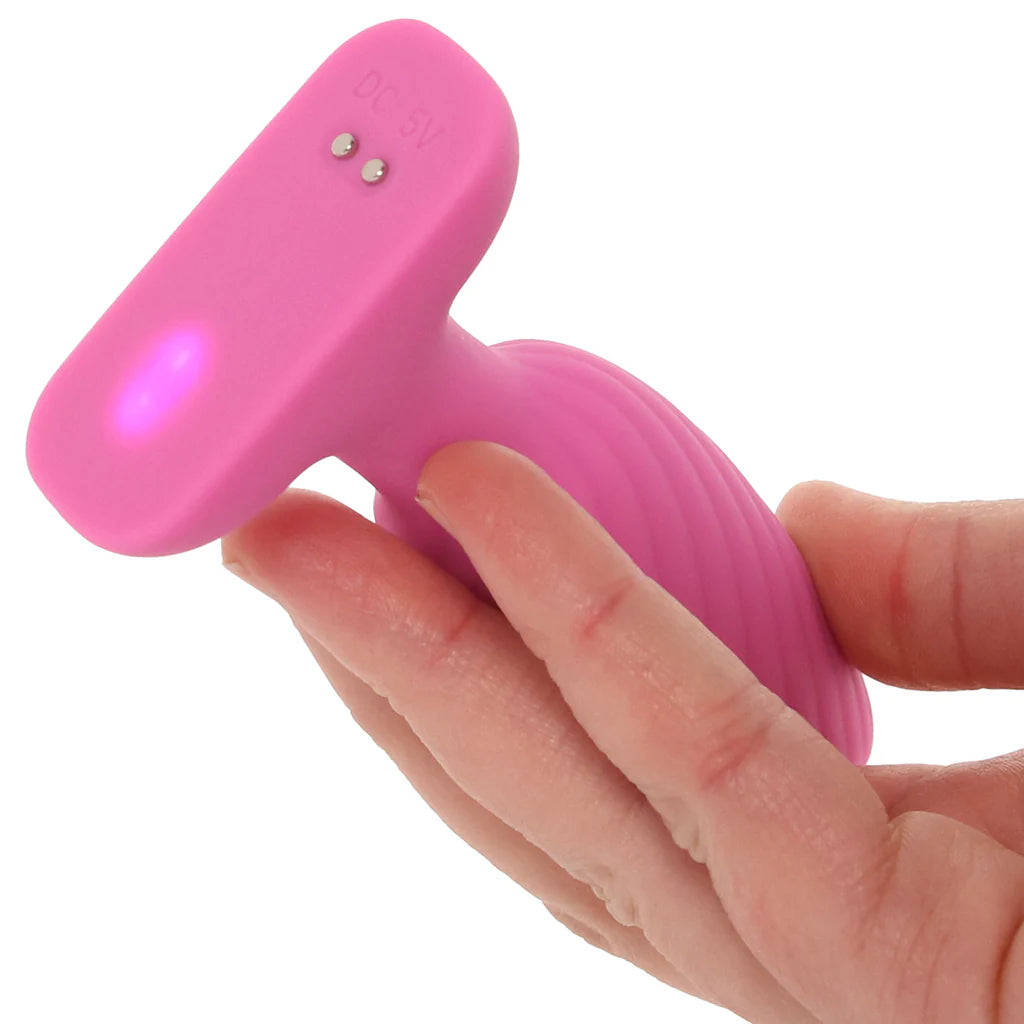INYA Swirl Pink Vibrating Anal Plug by NS Novelties