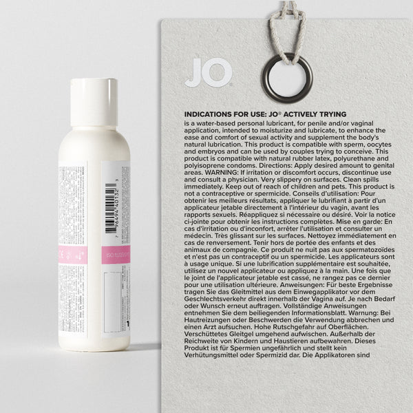 JO Actively Trying Paraben-Free Water-Based Lubricant 4 oz.