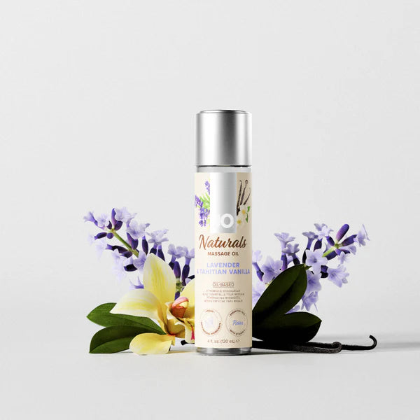 JO Naturals Massage Oil Lavender & Tahitian Vanilla 4 oz.