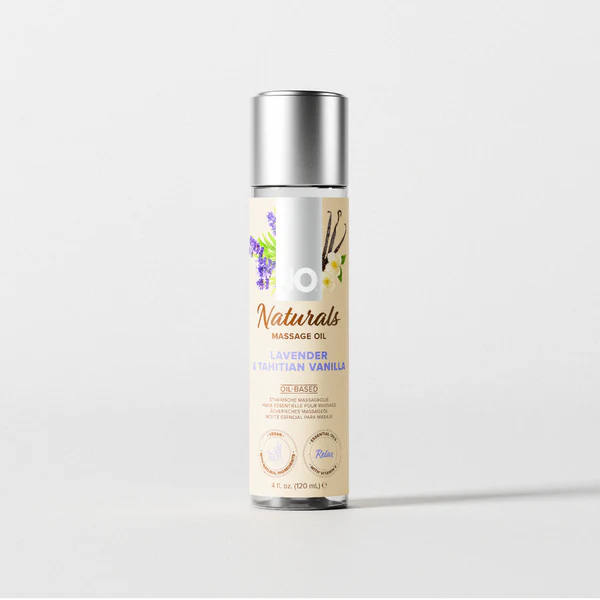 JO Naturals Massage Oil Lavender & Tahitian Vanilla 4 oz.