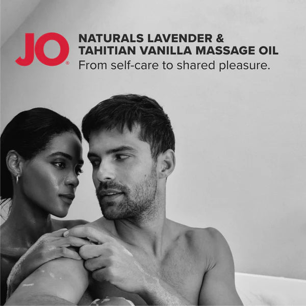 JO Naturals Massage Oil Lavender & Tahitian Vanilla 4 oz.