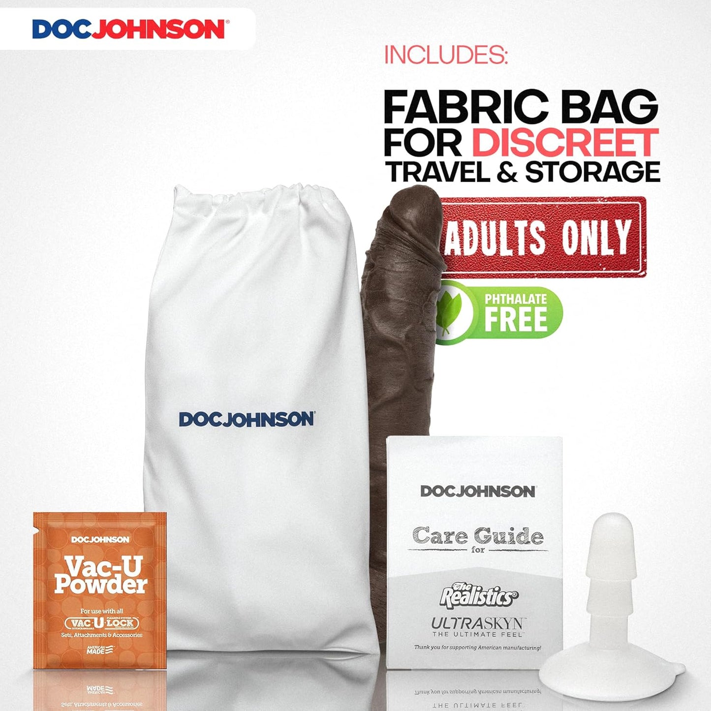 Jason Luv 10in ULTRASKYN Cock with Removable Vac-U-Lock Suction Cup Chocolate