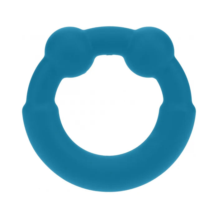 LEVELZ Metal & Silicone Cock Ring Teal