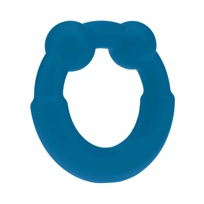 LEVELZ Metal & Silicone Cock Ring Teal