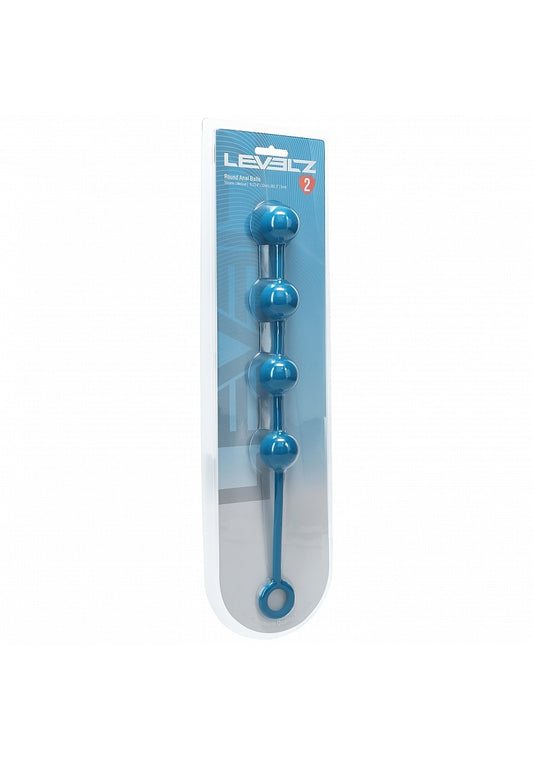 LEVELZ Round Silicone Anal Balls Medium 30mm Teal