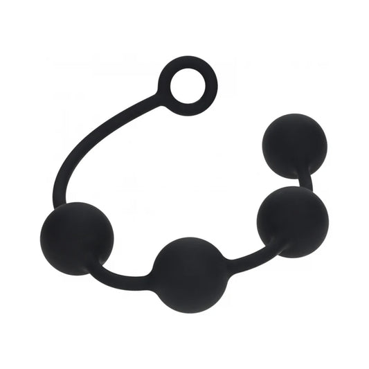 LEVELZ Round Silicone Anal Balls XLarge 50 mm Black