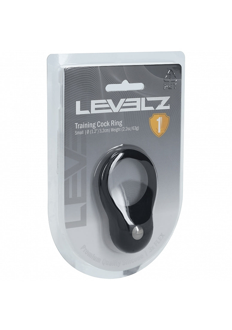 LEVELZ Silicone Training Cock Ring Small Black