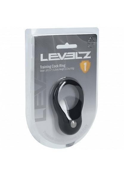LEVELZ Silicone Training Cock Ring Small Black
