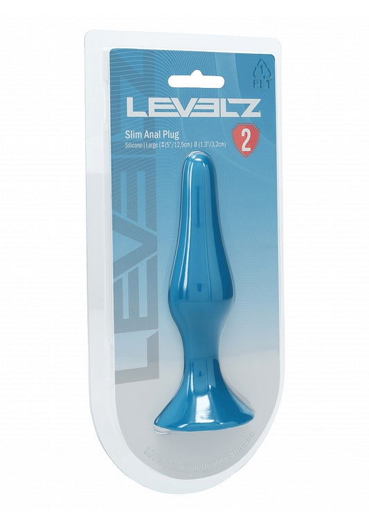 LEVELZ Slim Silicone Anal Plug Large Teal