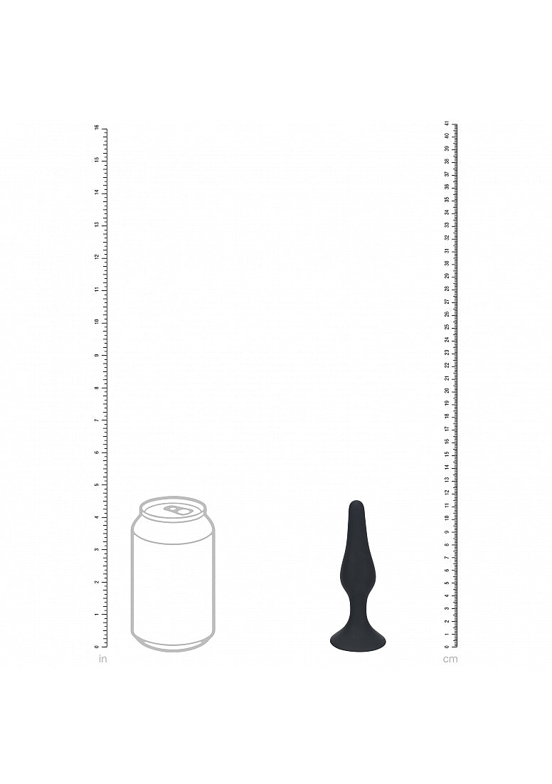 LEVELZ Slim Silicone Anal Plug Medium Black