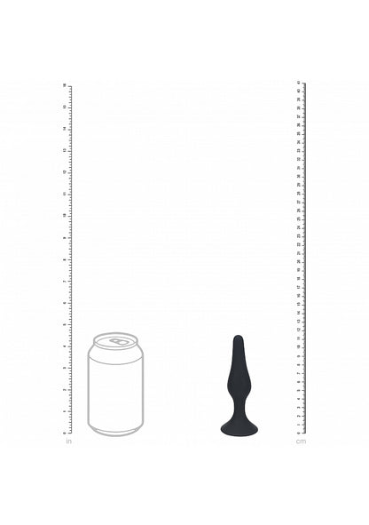 LEVELZ Slim Silicone Anal Plug Medium Black