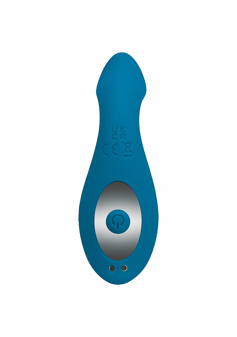 LEVELZ Vibrating & Rotating Silicone Anal Plug with Ball Stimulator Teal